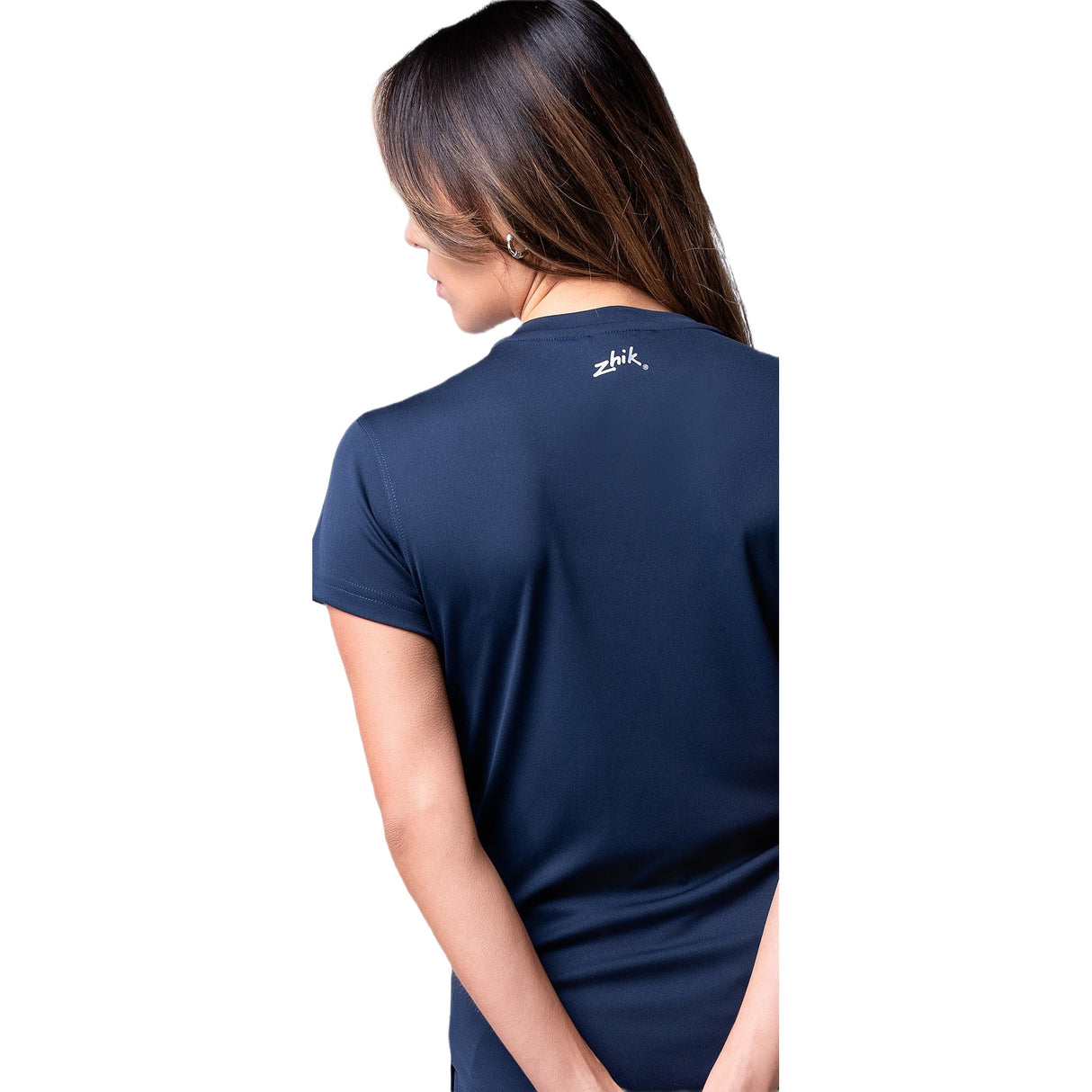 Zhik Womens UVActive Short Sleeve Top. Clearance size: Navy M