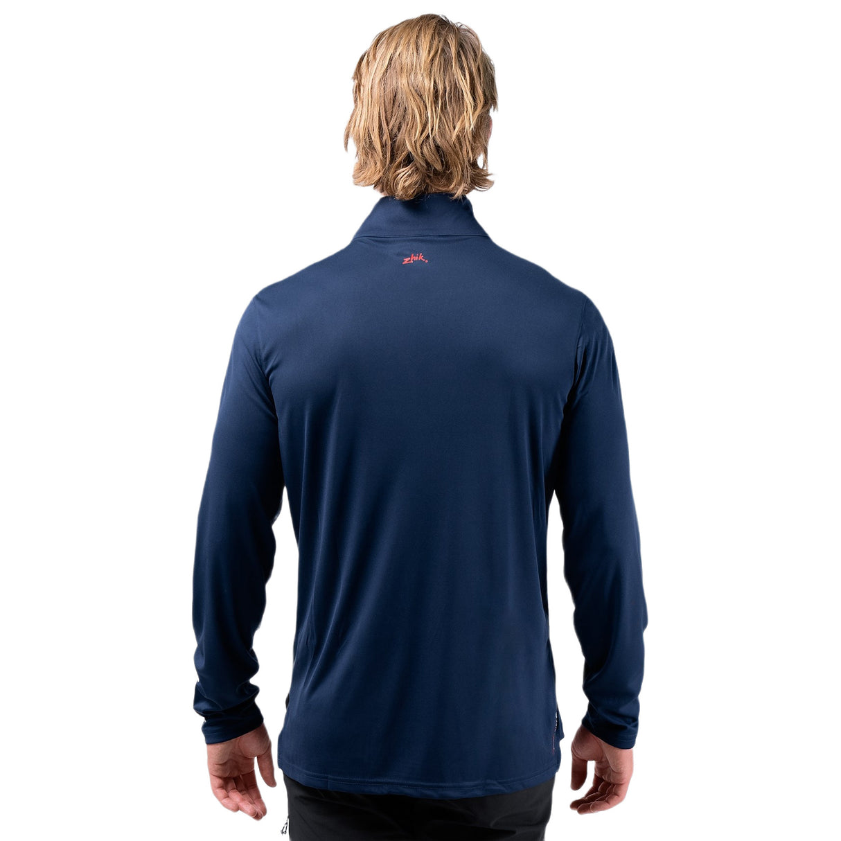 Zhik Mens UVActive High Collar 1/4 Zip Top - Navy