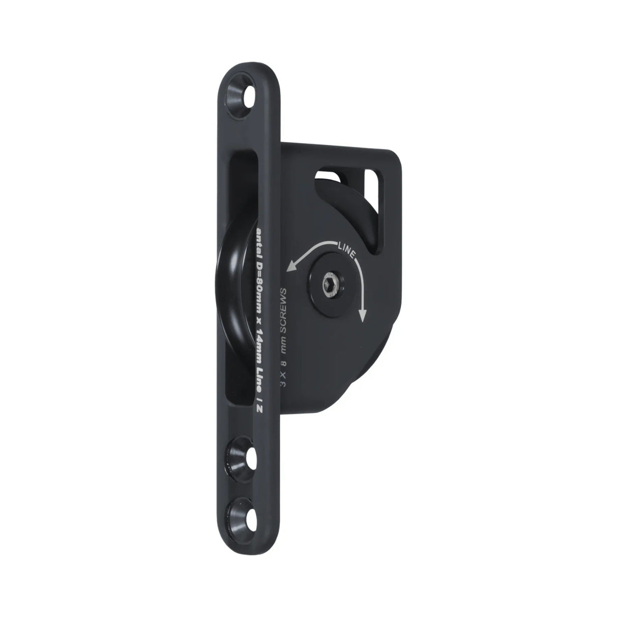 Antal 100mm Mast Block High Load Single Sheave