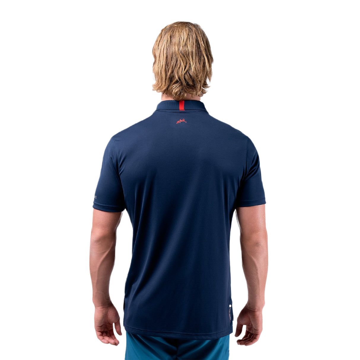 Zhik Mens UVActive Zip Sports Polo - Navy