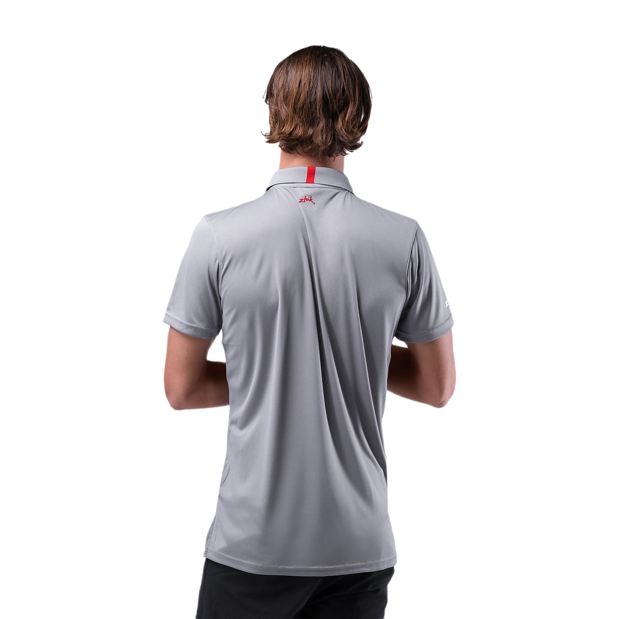 Zhik Mens UVActive Zip Sports Polo - Grey