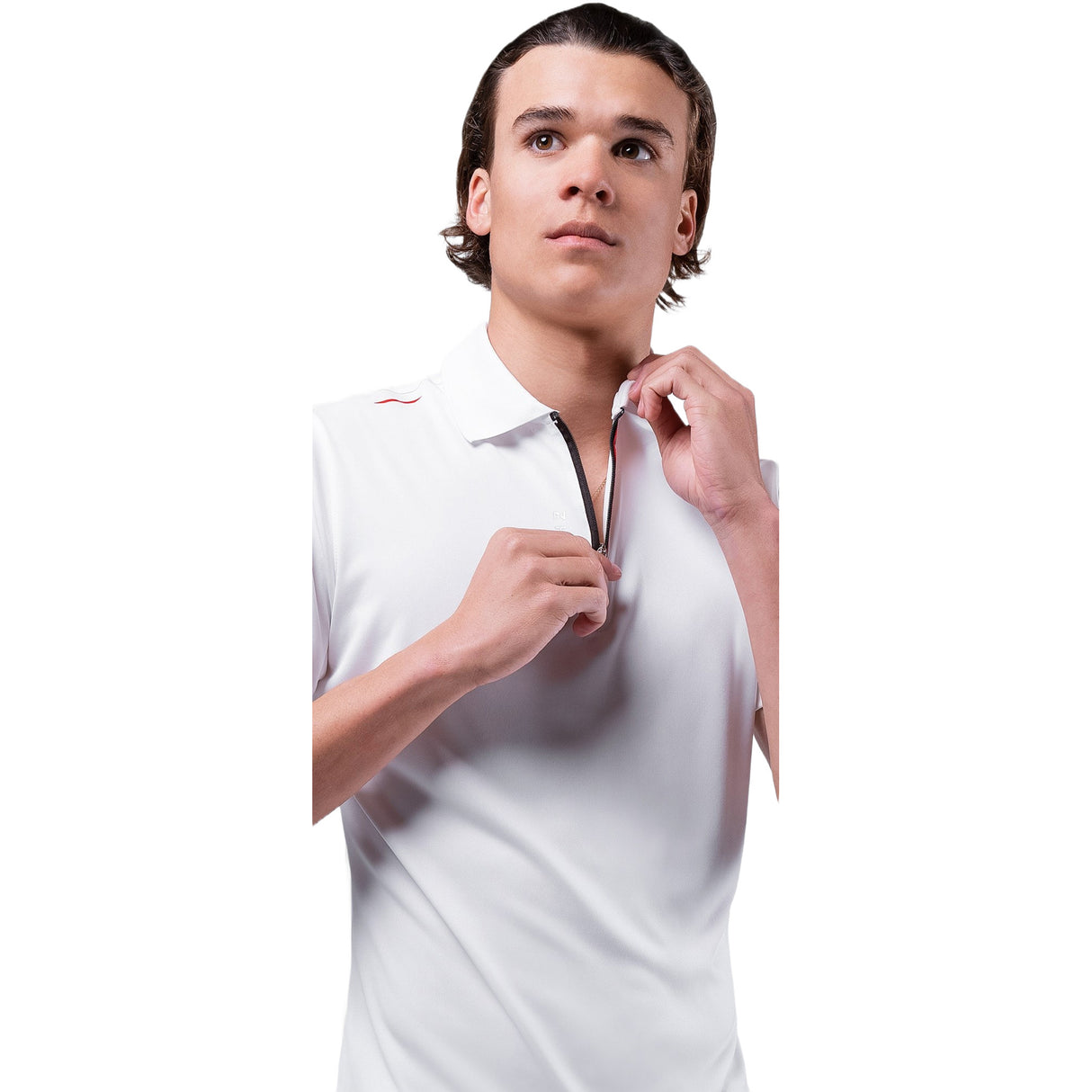 Zhik Mens UVActive Zip Sports Polo - White