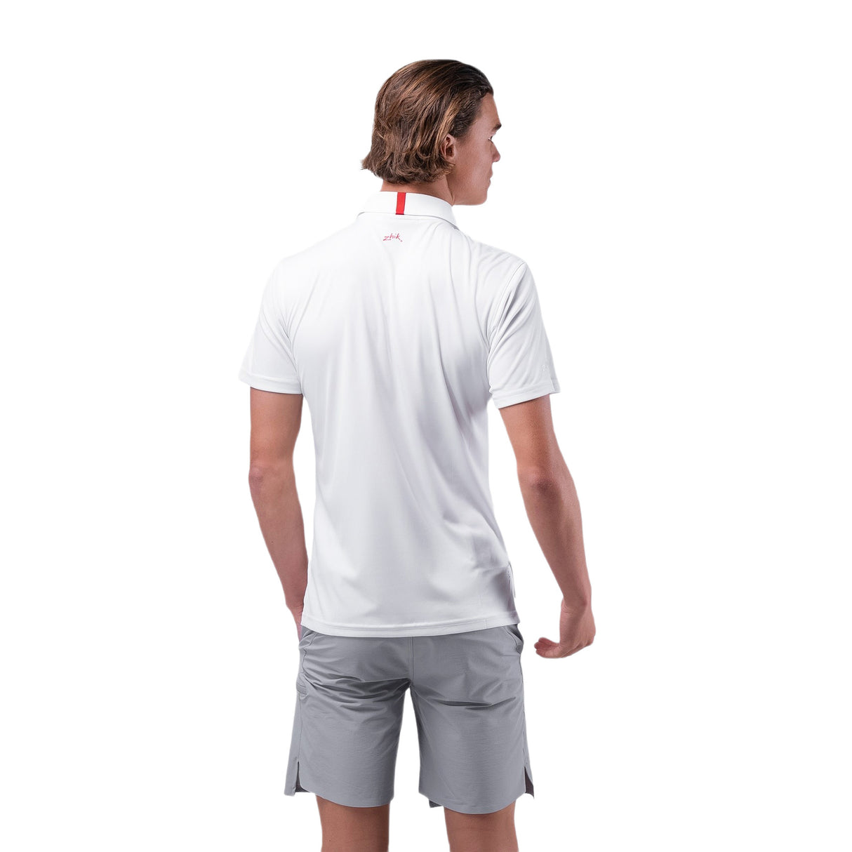 Zhik Mens UVActive Zip Sports Polo - White