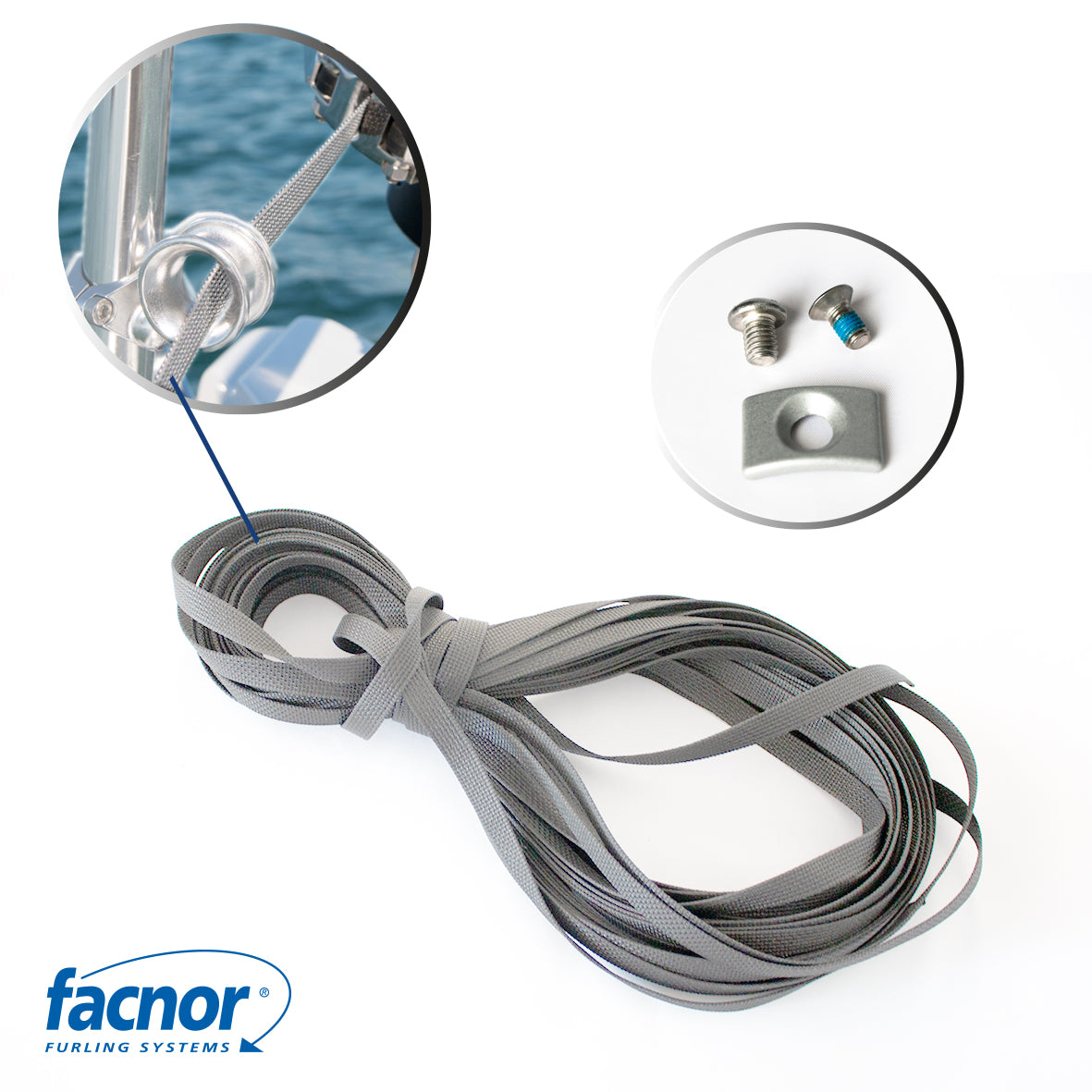 Facnor Webbing for FD170/190 (polyester, gray, standard kit)