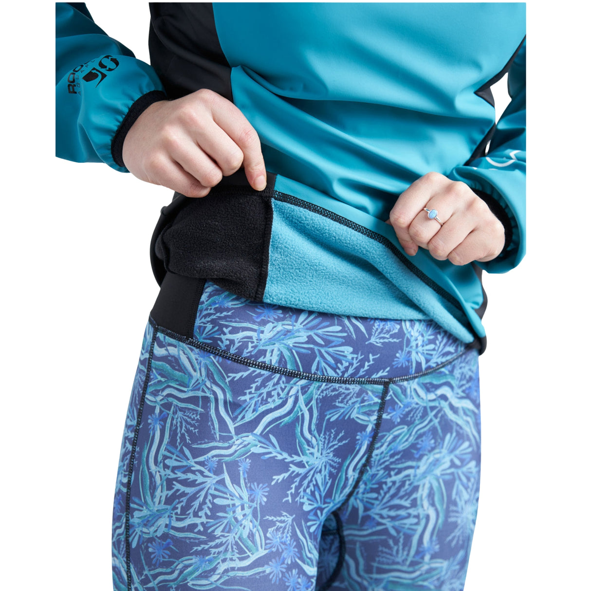 Rooster Womens Classic Aquafleece Top (Pink, Cyan)