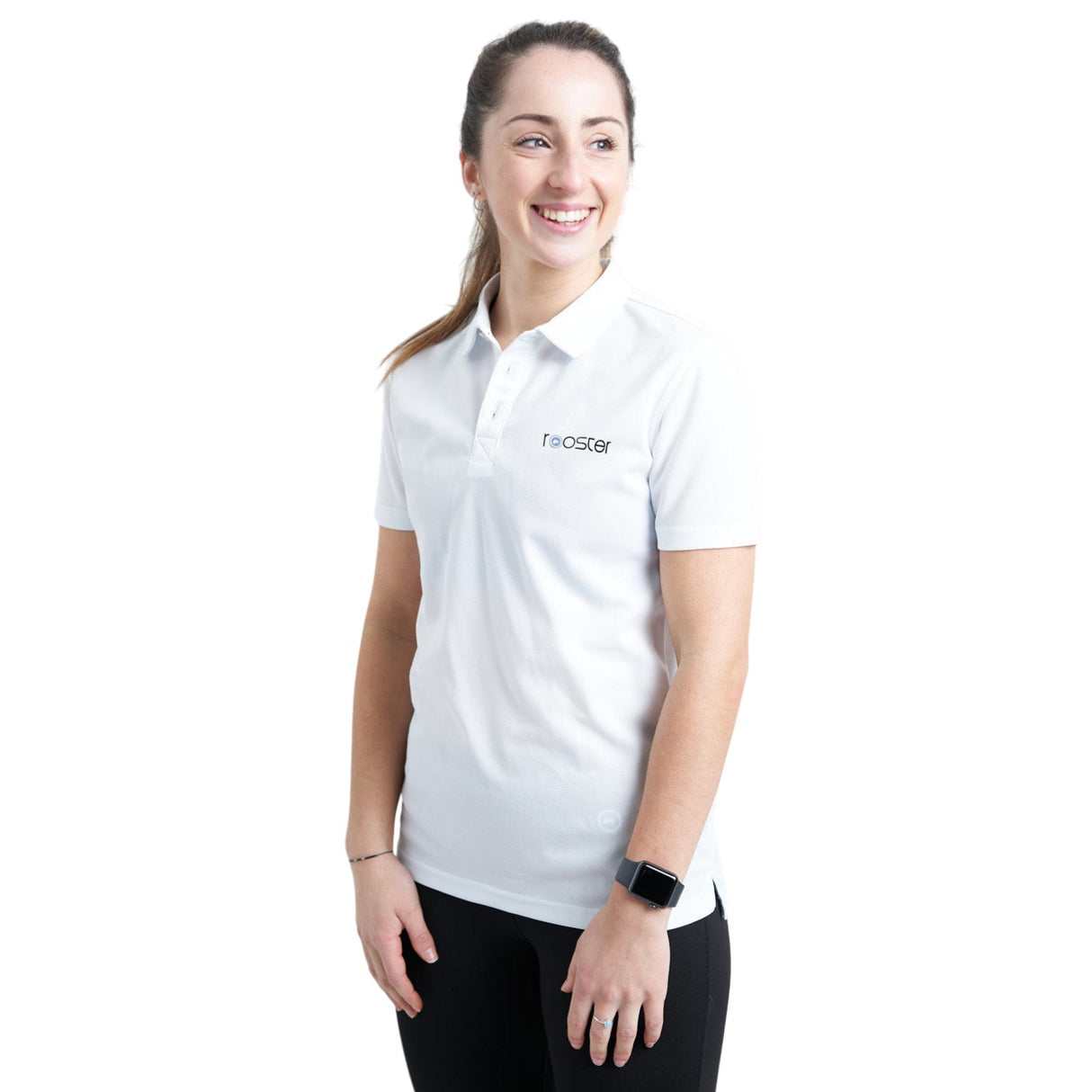 Rooster Technical Polo for Women (White)