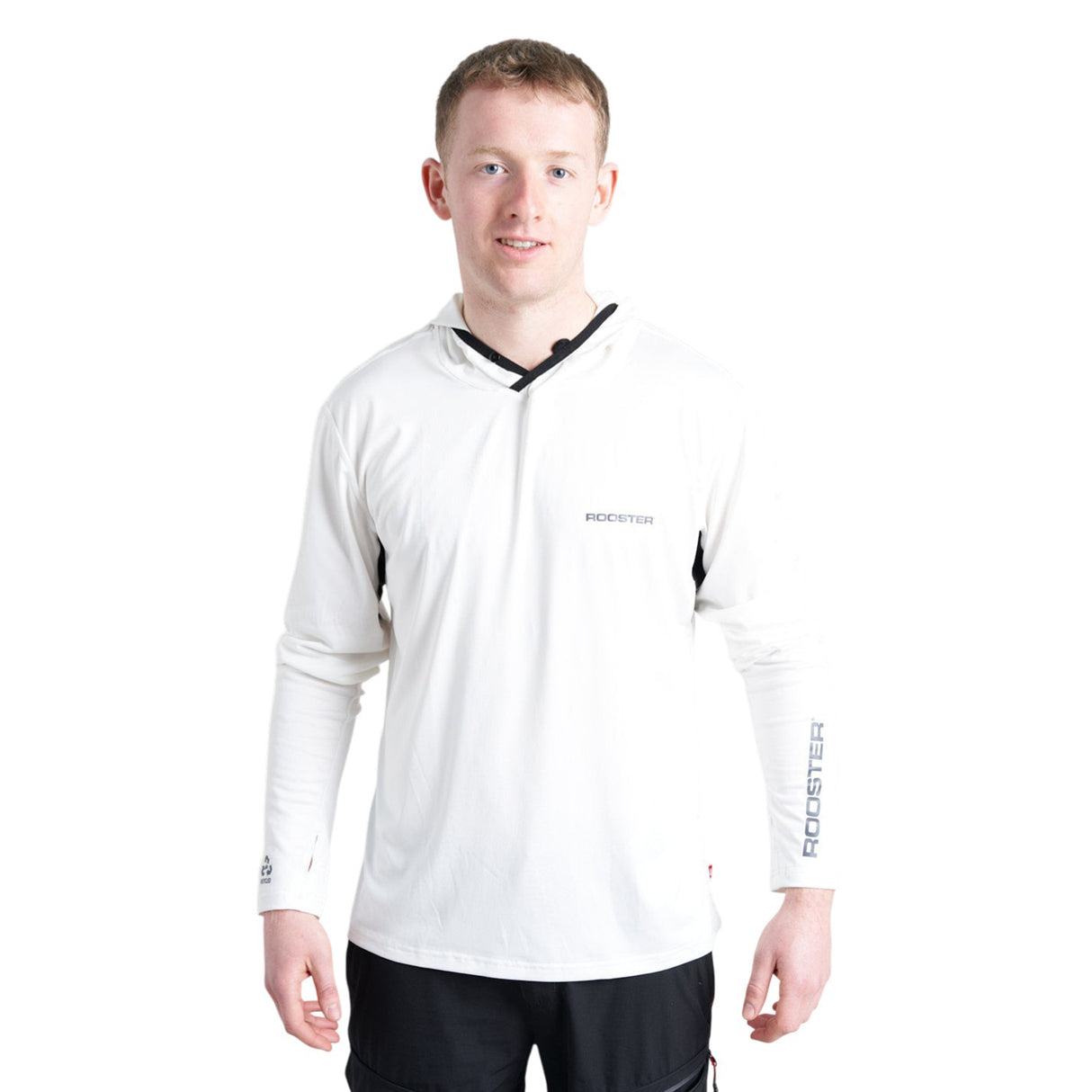 Rooster Hooded Quick Dry UVF 50+ Tech T-Shirt Long Sleeved