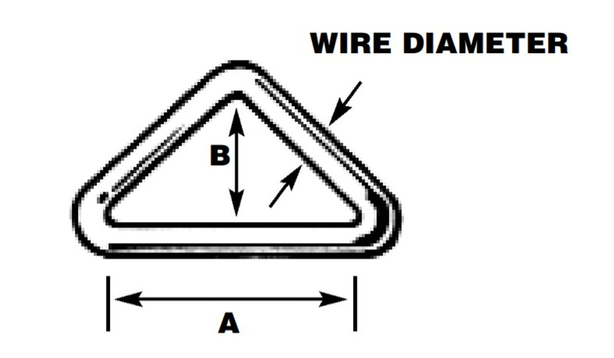 Sea Sure Triangle with bar 80mm x 46mm x 8mm