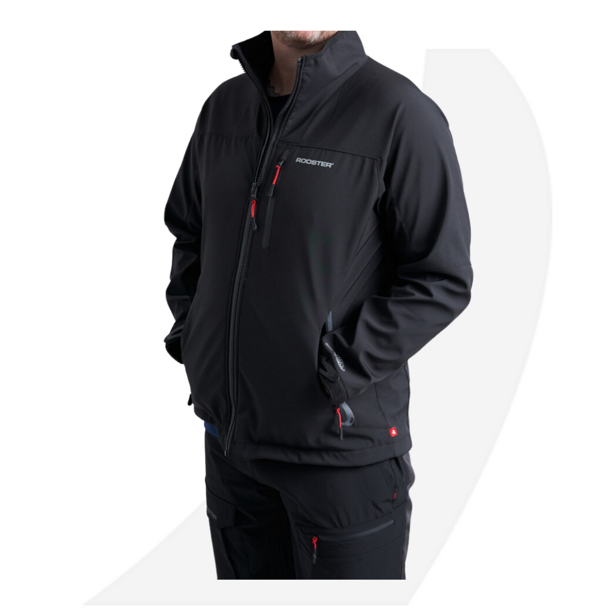 Rooster Soft Shell Jacket, No hood