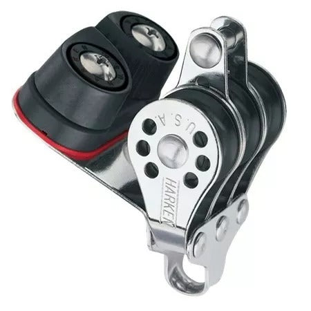 Harken 22mm Triple Micro Block w/Cam Cleat & Becket