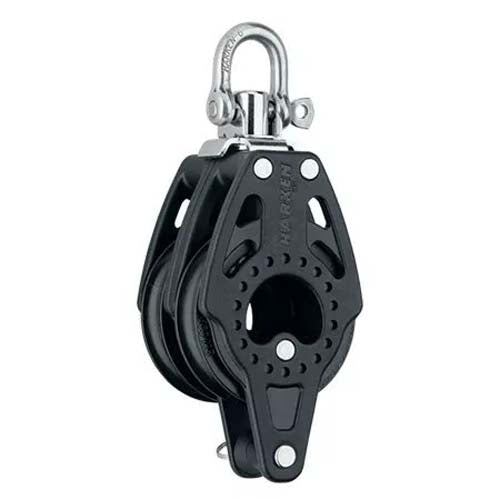 Harken 57mm Double Carbo Swivel Block w/Becket