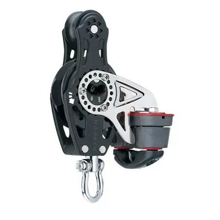 Harken 75mm Carbo Fiddle Ratchet Block Swivel w/150 Cam