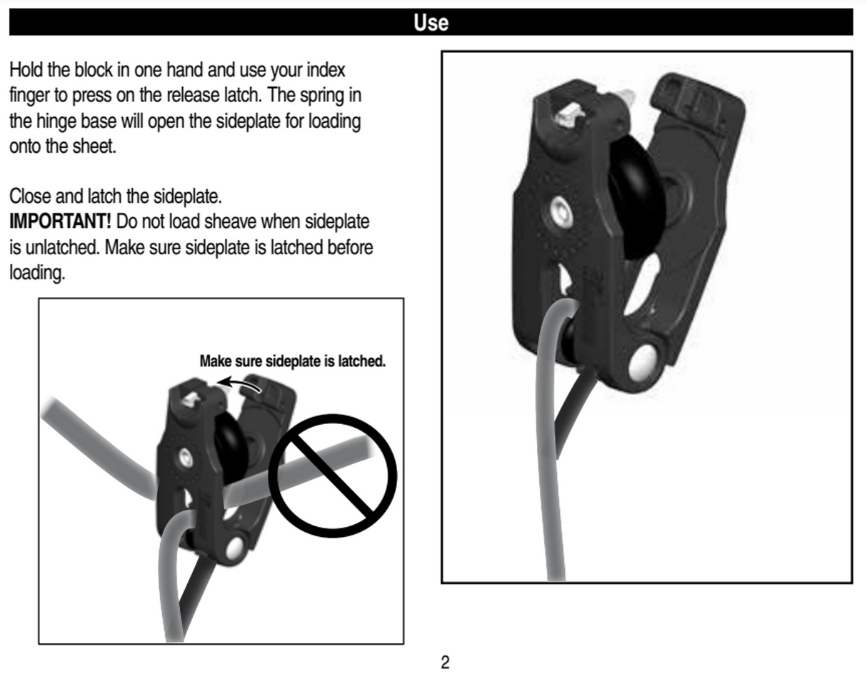 Harken Carbo 40mm Twing Block