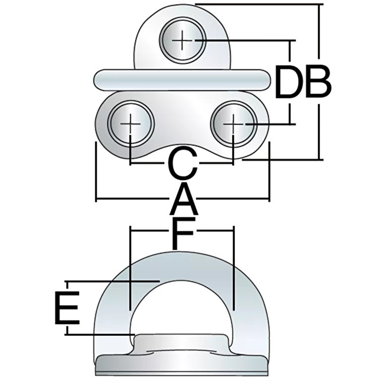 Harken 6mm Folding Padeye