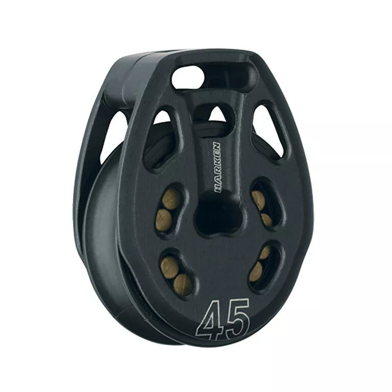 Harken 45mm Aluminum Single Black Magic Loop Block