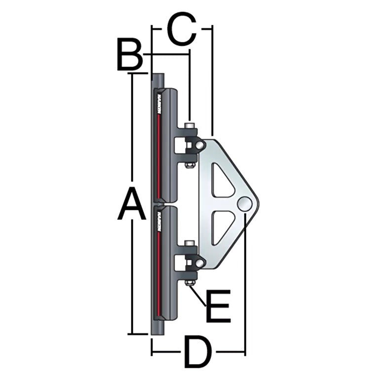 Harken 13mm CB Headboard Car Assembly