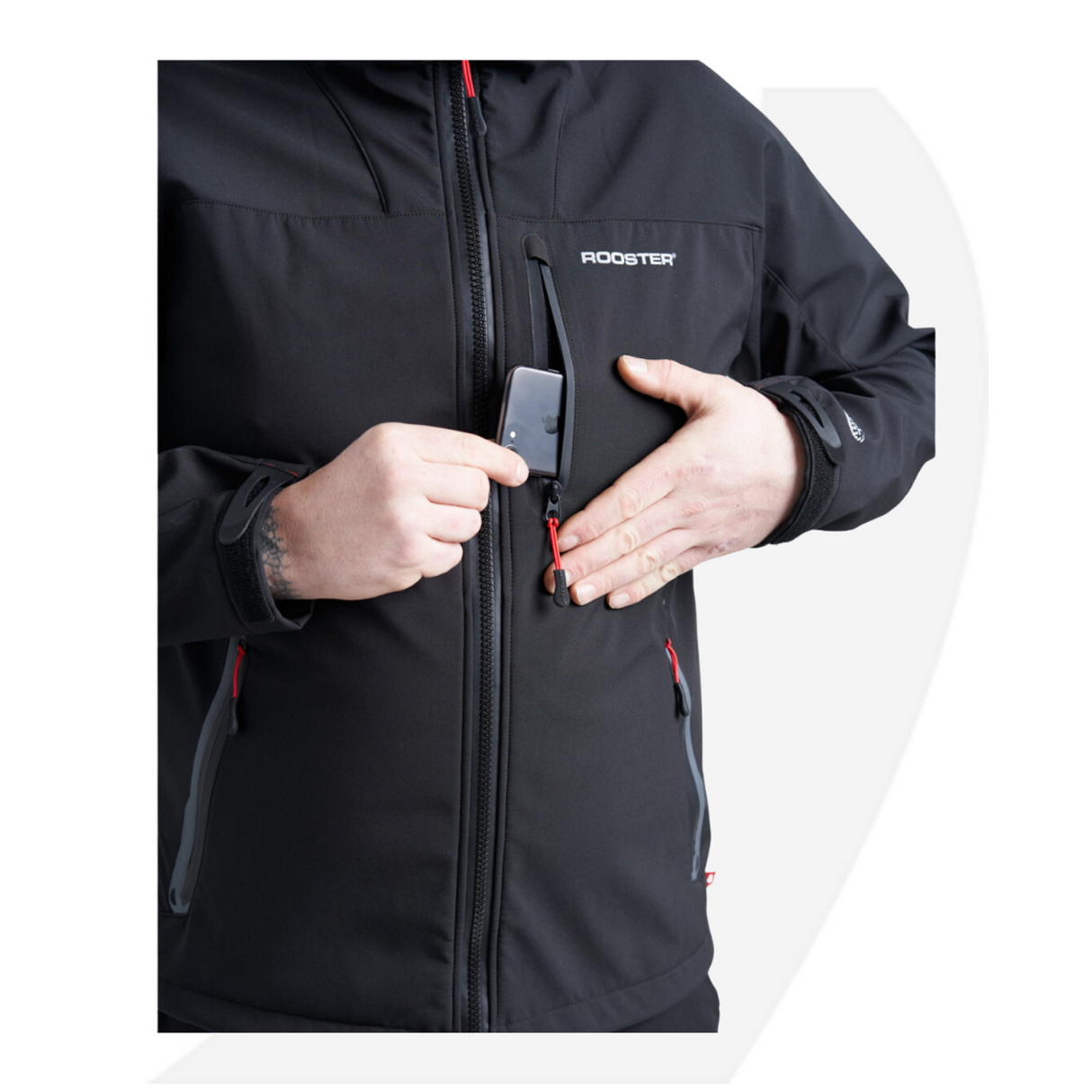 Rooster Soft Shell Jacket, No hood