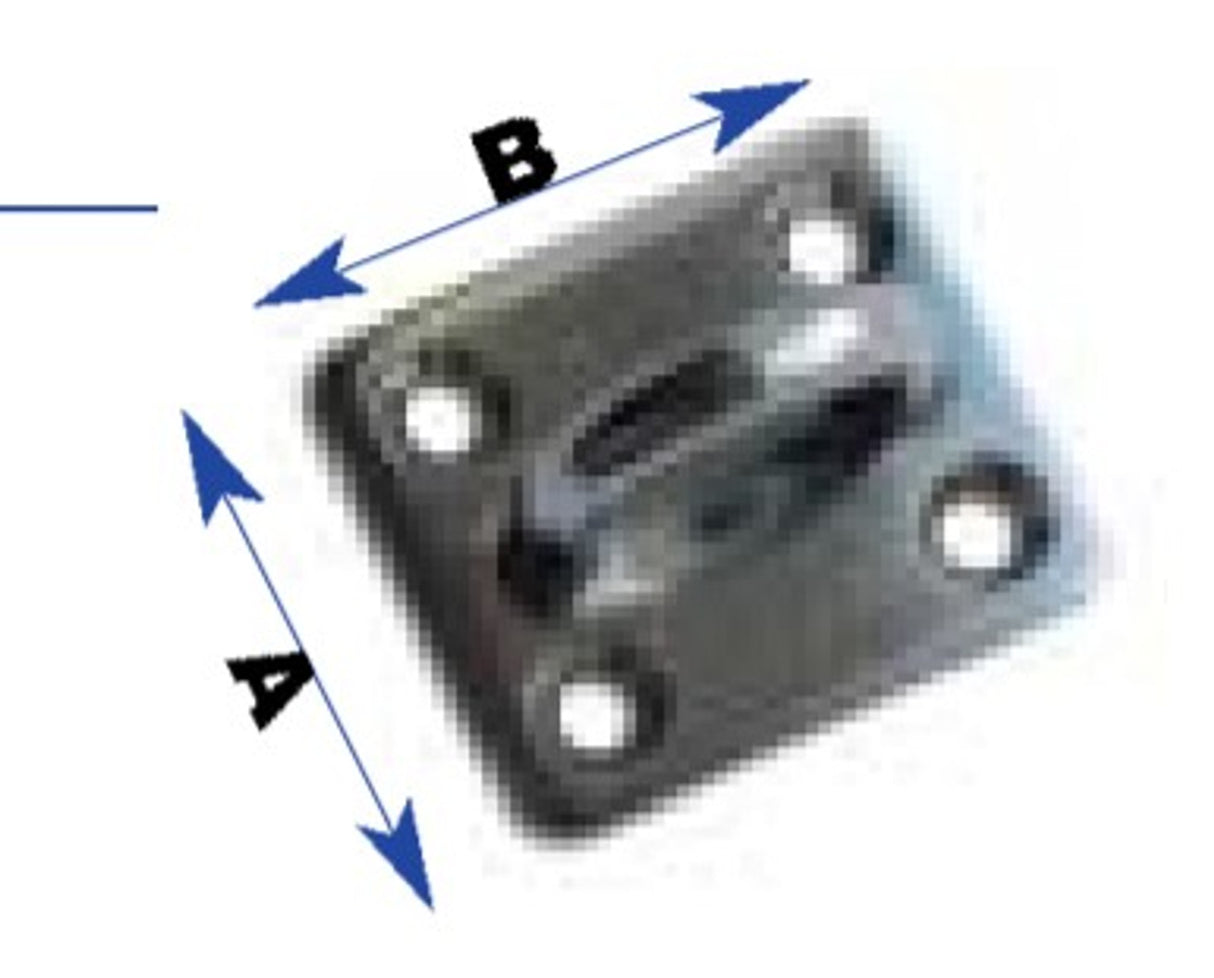 Sea Sure S/S Square Eye Plate 30x35mm