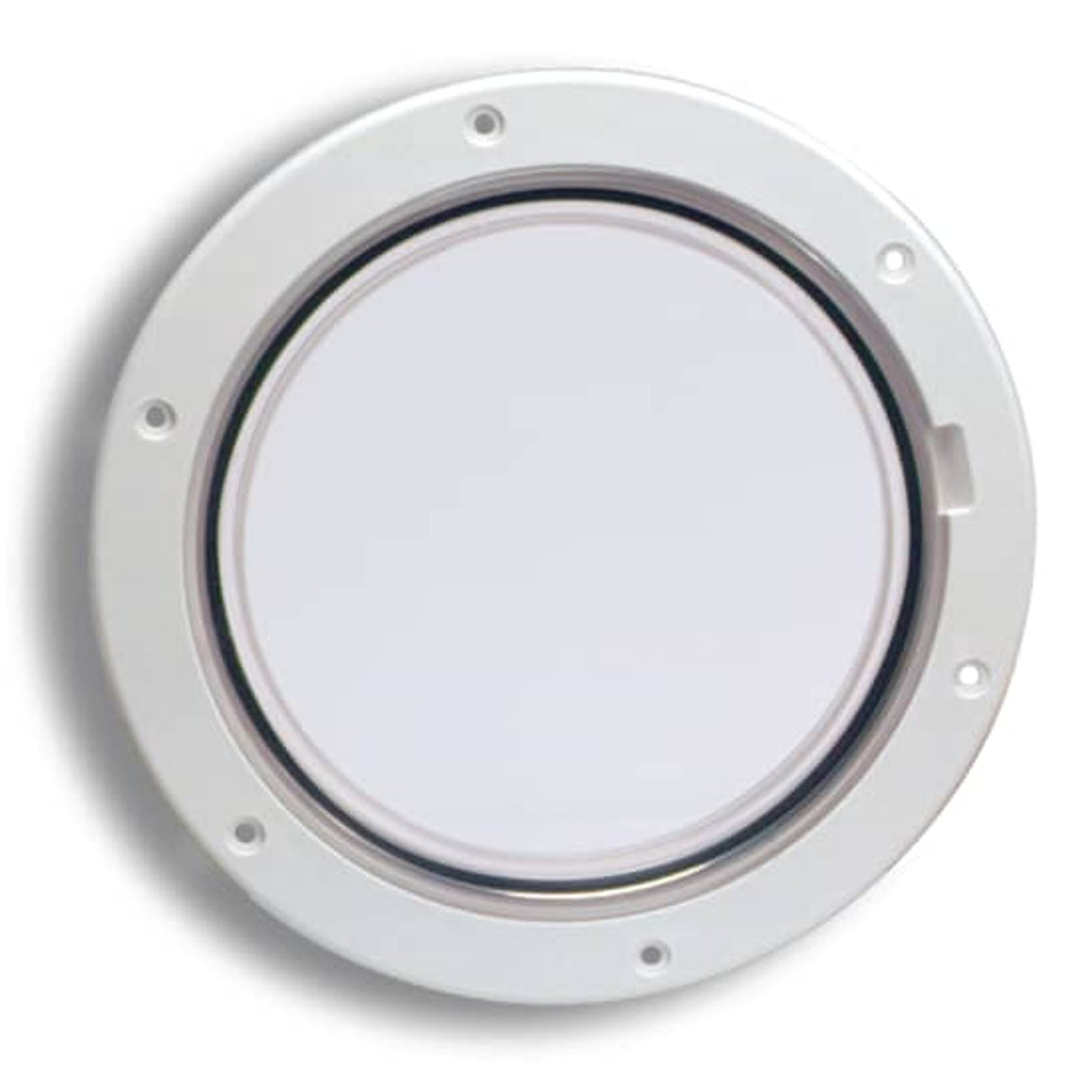 Beckson Pry-Out Deck Plate - 6" White with Clear Plate