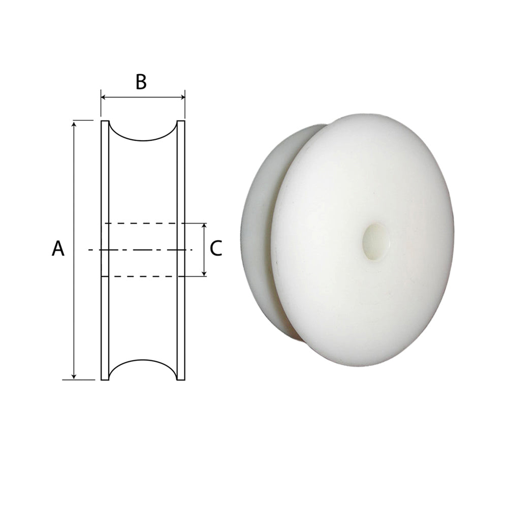 Sparcraft Machined Sheaves Delrin Ø40X17