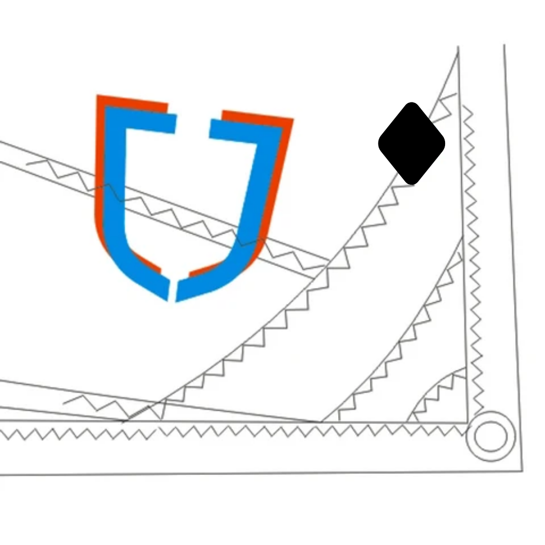 Optimist Race Sail – Black 2.0 (Over 110 lb)