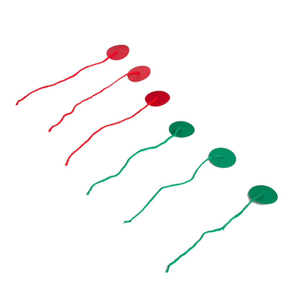 Rooster Teflon Coated Tell Tales (3 green and 3 red)