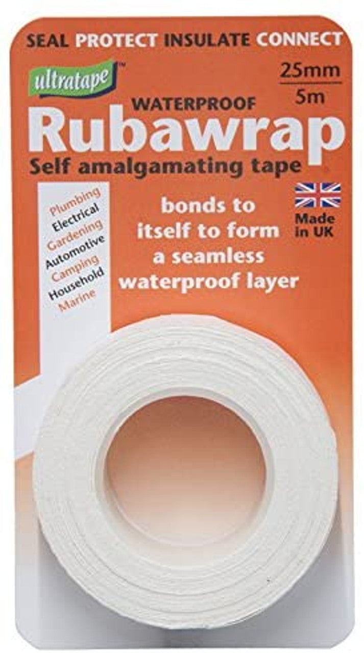 Sea Sure Rubbaweld tape 5m x 25mm WHITE