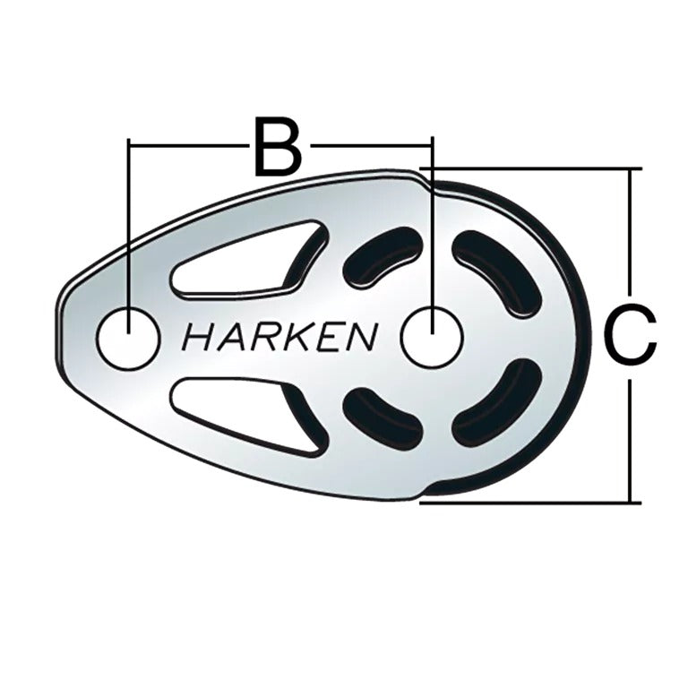 Harken 57mm SS ESP Footblock