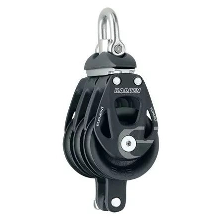 Harken 45mm Aluminum Element Triple Swivel Block w/Becket