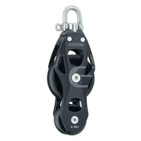 Harken 80mm Aluminum Element Fiddle Swivel Block