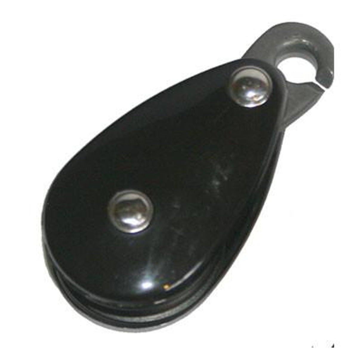 91125R - Plastic Block 40mm Ball Bearing Sheave with Sister Clip - Black