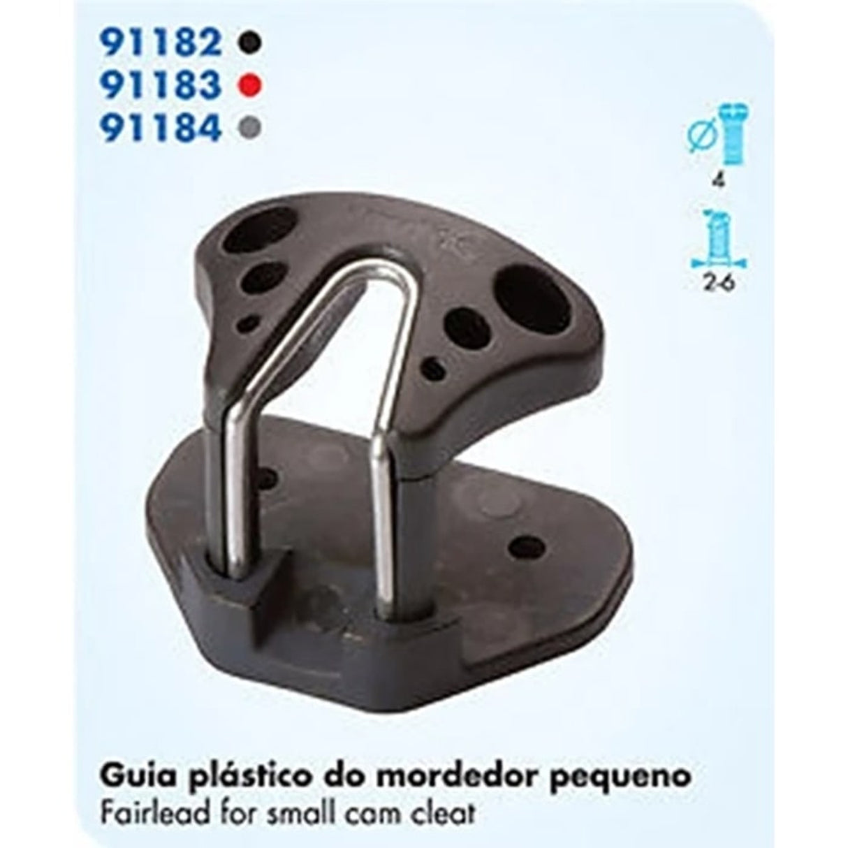 91182 Fairlead for Small Cam Cleat ( Black)