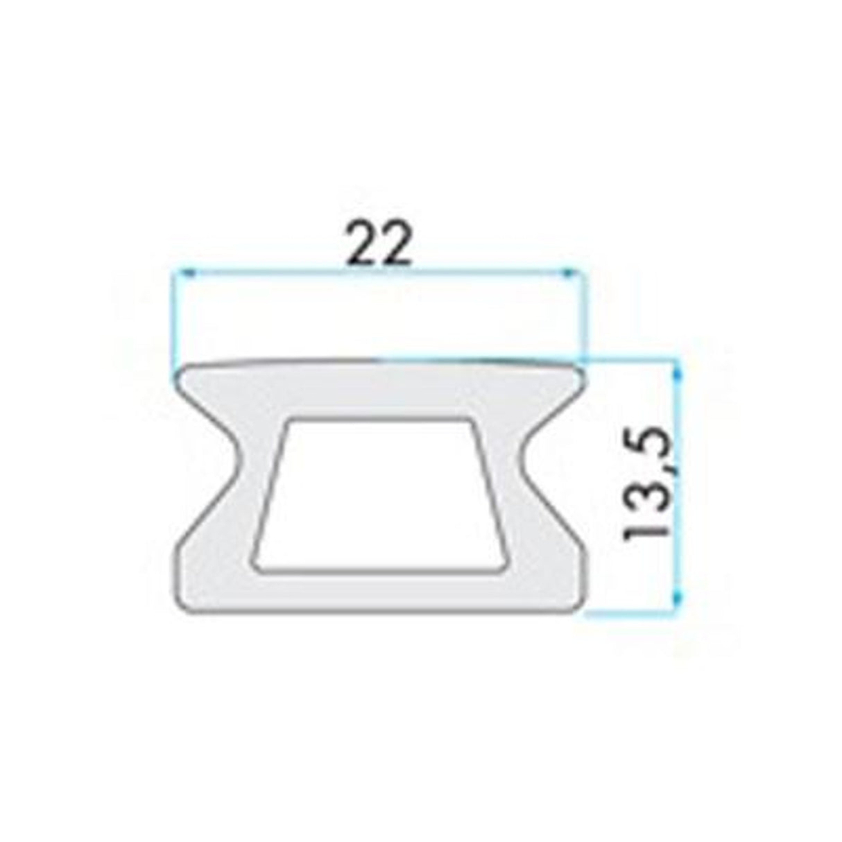91718 Track "H" Type - 1500 Mm Standard ( 5 Ft) Long