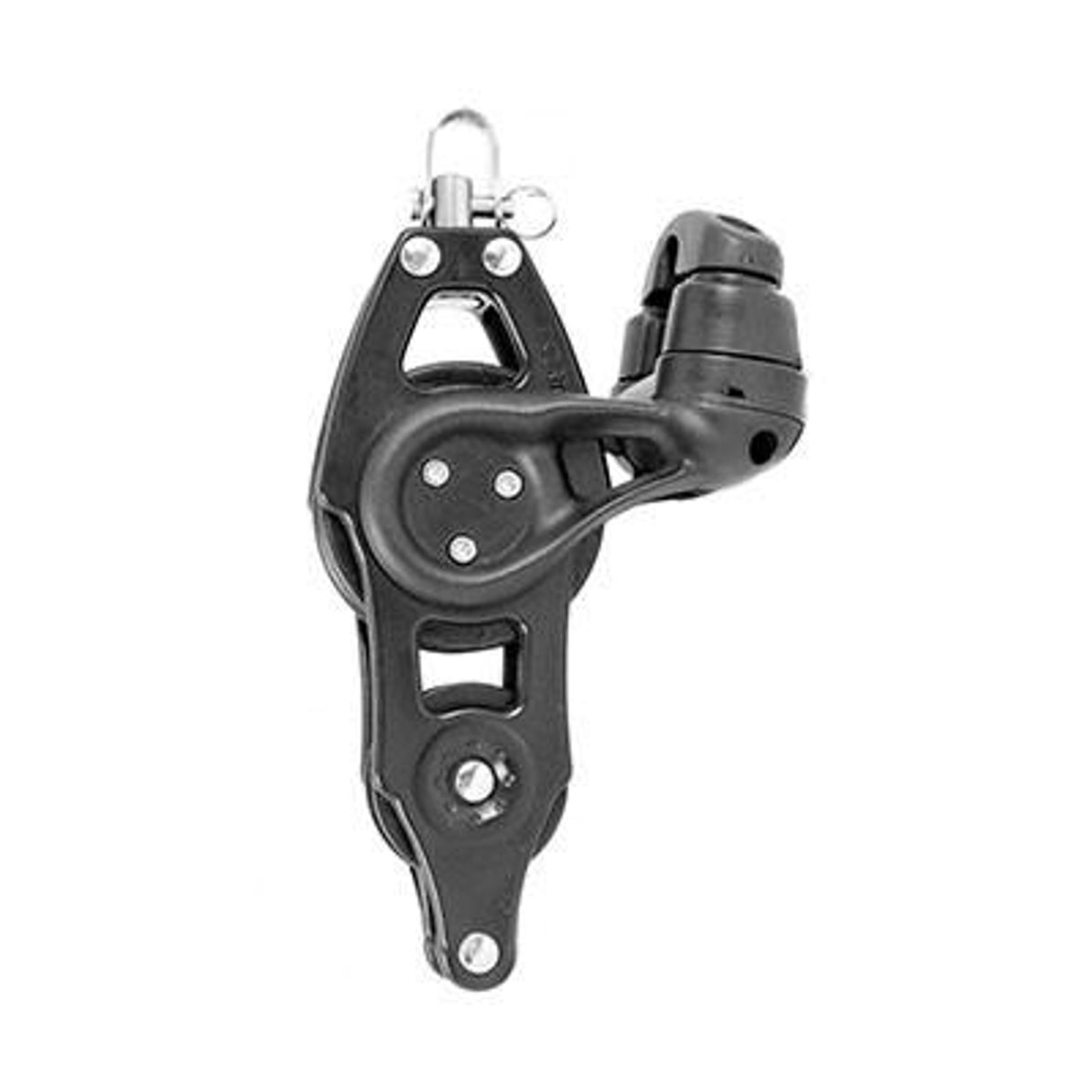92003 Fiddle Swivel with Becket & Cam , Black Only