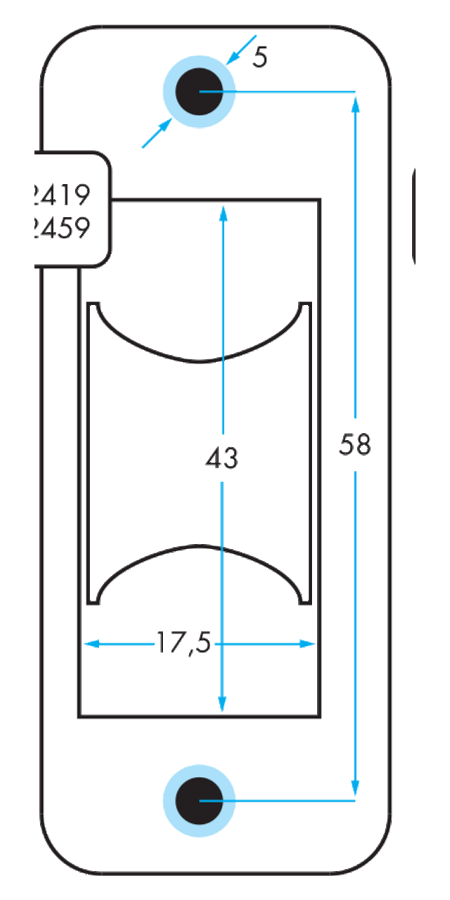 92459 -single Through Deck with Aluminum Sheave- Heavy Load