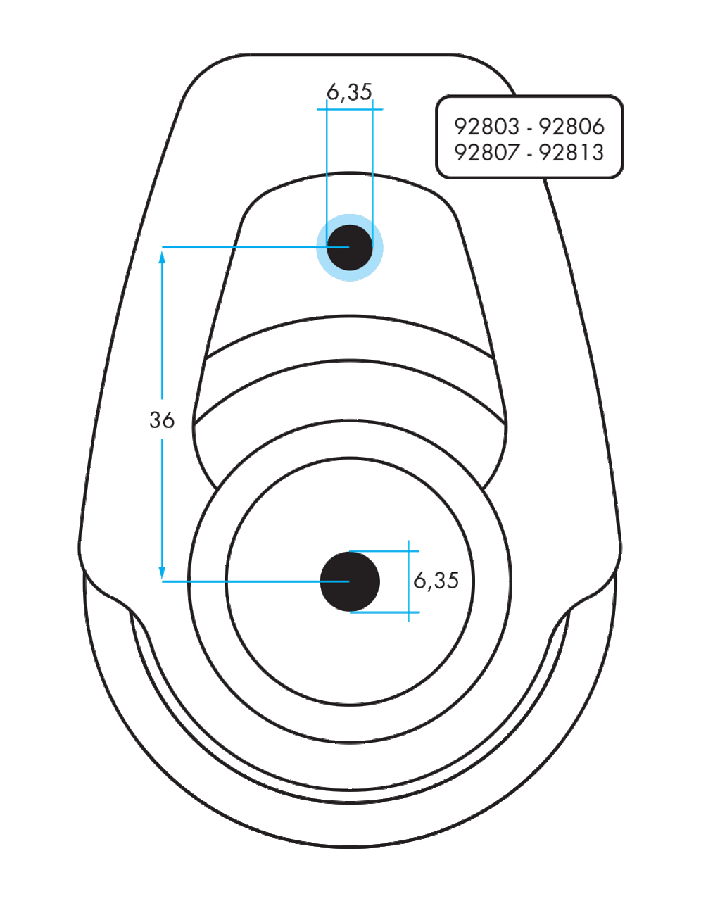 92803- Single Footblock