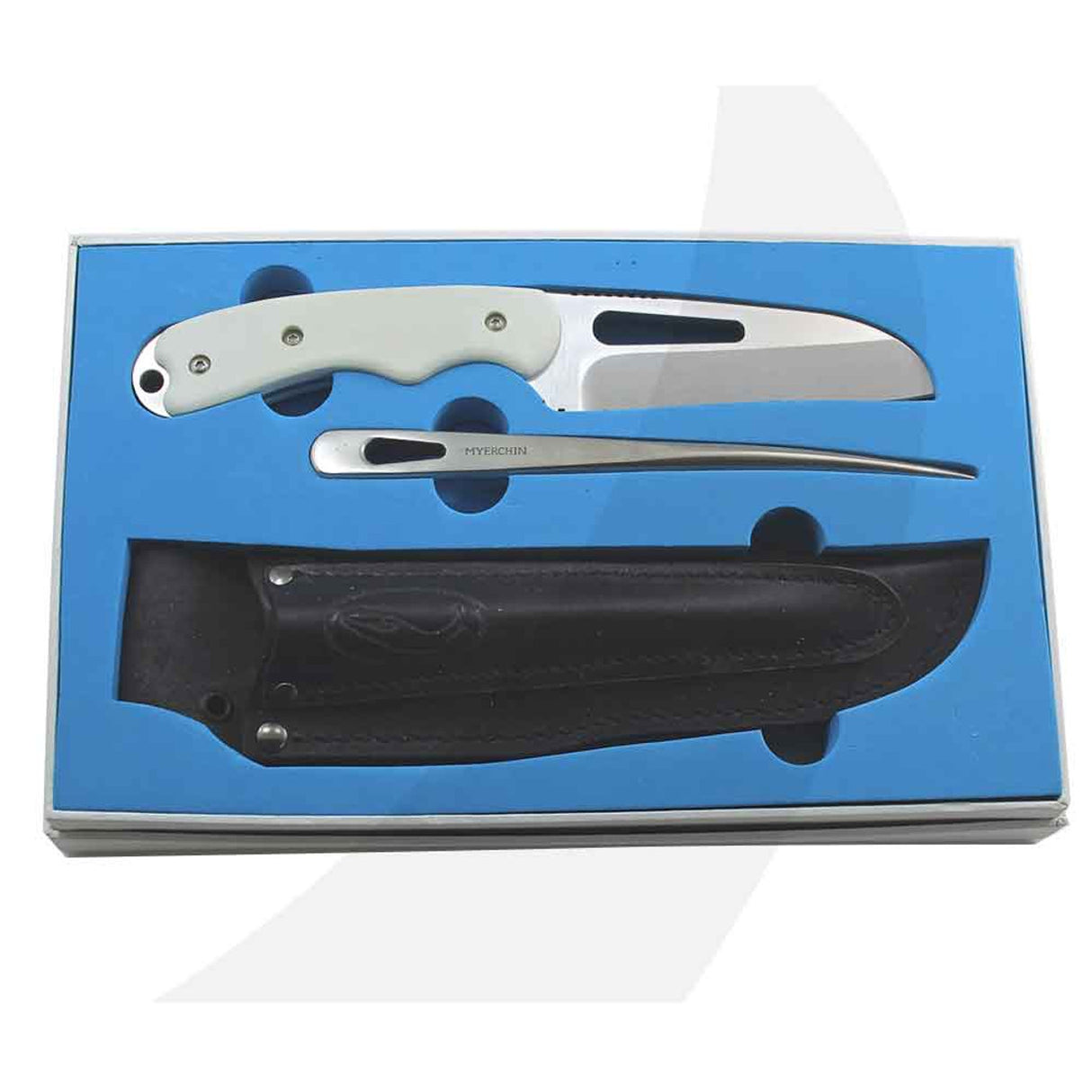 Myerchin Knives A100P Pro White G10 Handle Offshore System