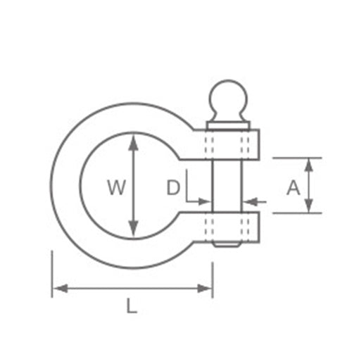 Allen Brothers 5MM X 31MM Strip D Shackle