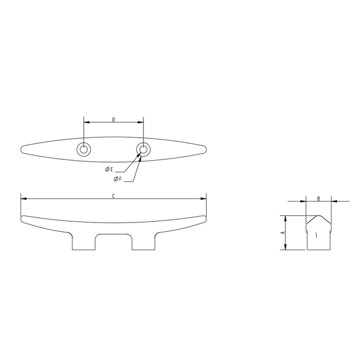 Allen Brothers 62MM Traditional Nylon Open Cleat