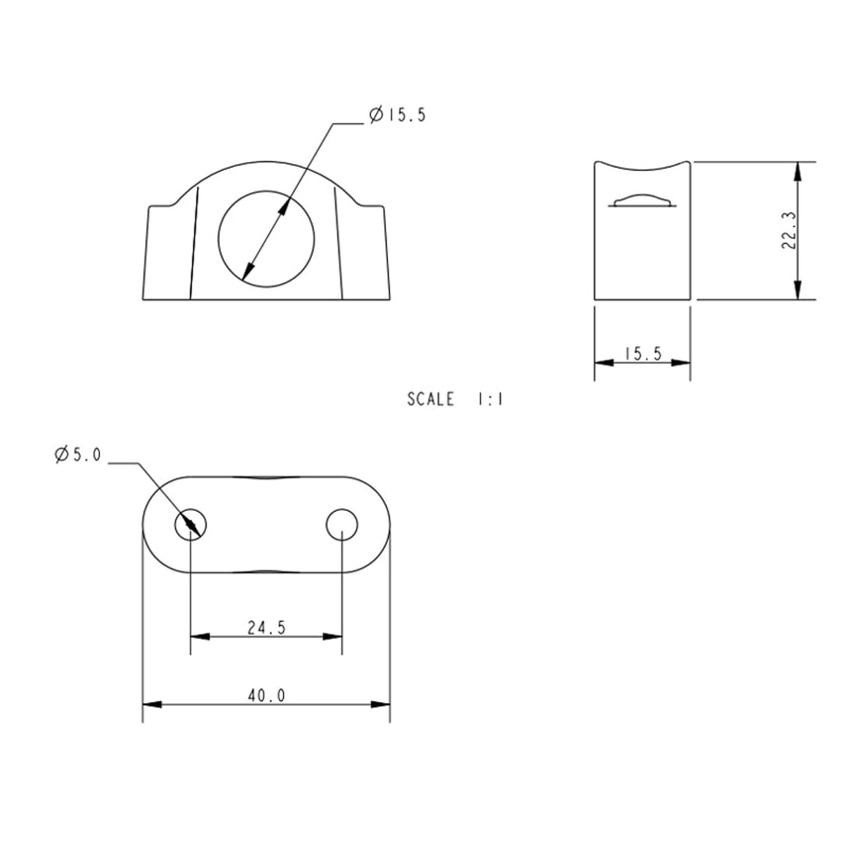 Allen Brothers 14MM Bullseye Fairlead