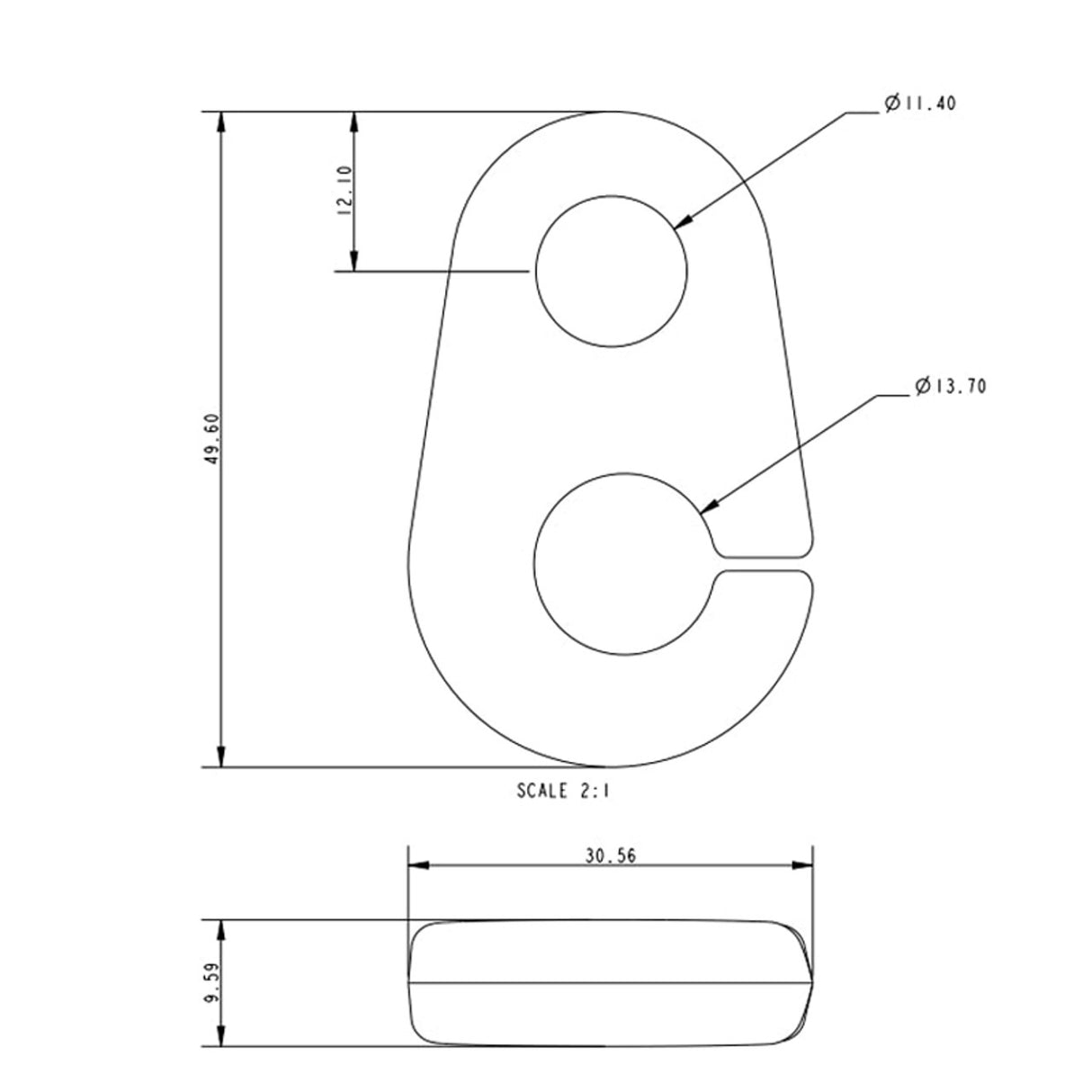 Allen Brothers 50MM Inglefield Clip (Spinnaker)