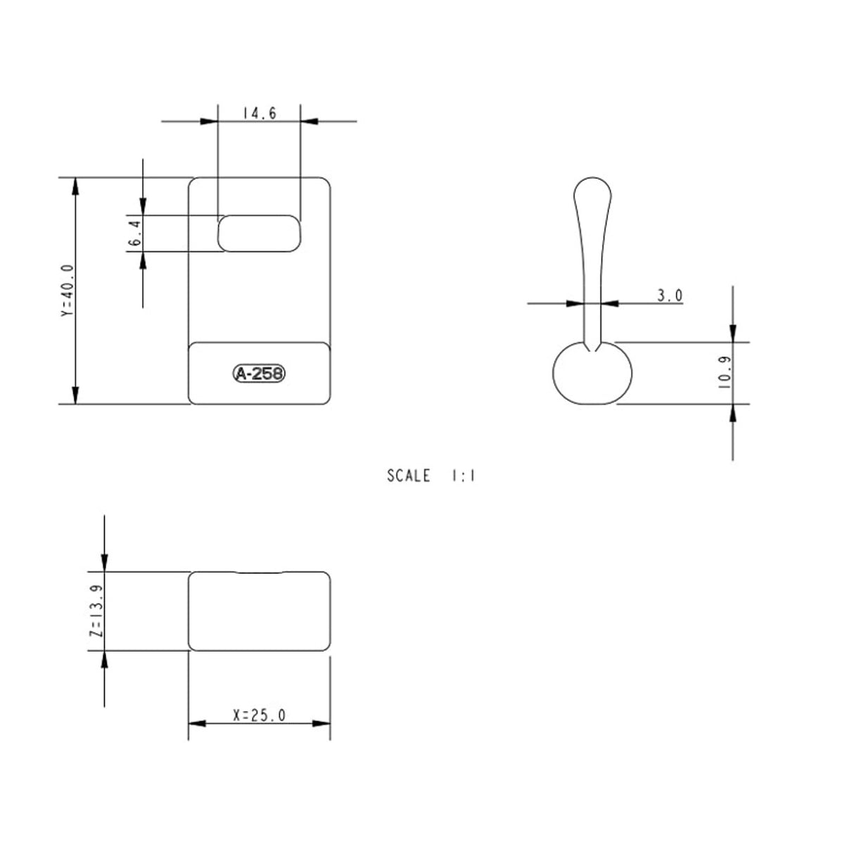 Allen Brothers 14MM X 50MM Nylon Sail Slug