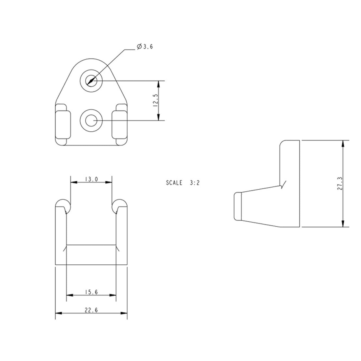Allen Brothers Tiller Extension Retaining Clip