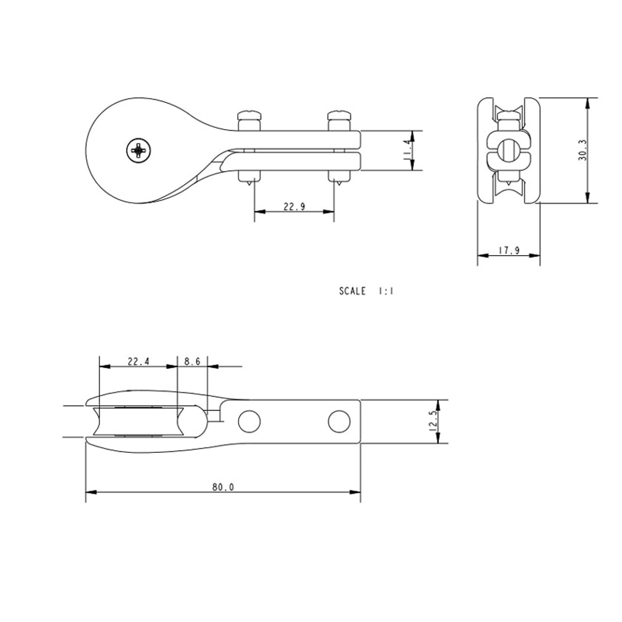 Allen Brothers 26MM Plain Cunningham Block