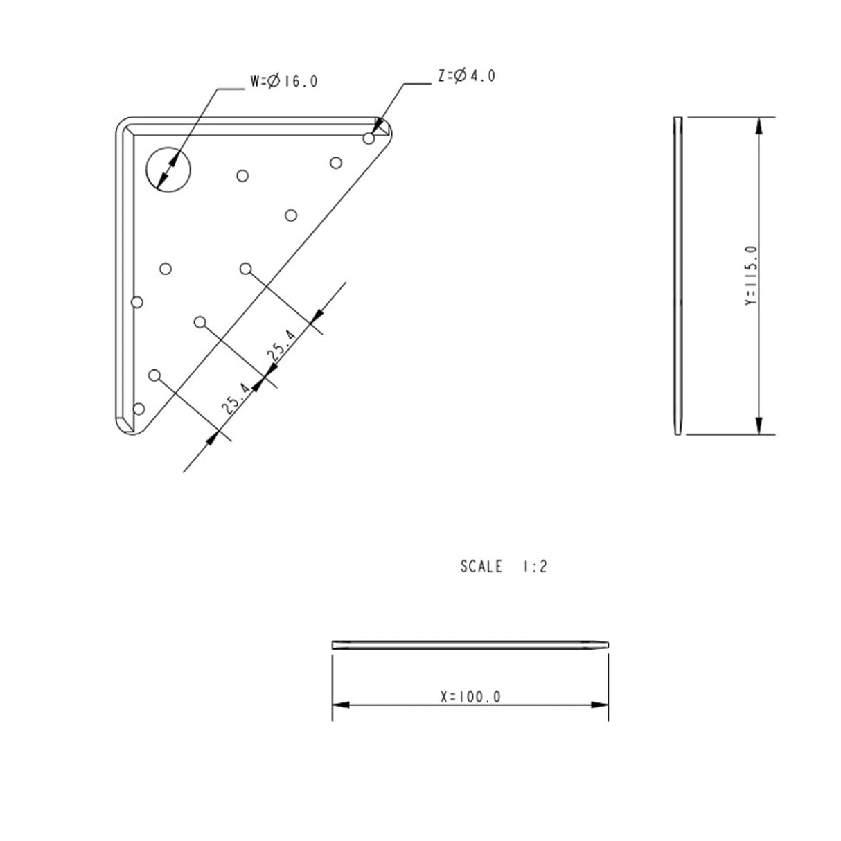 Allen Brothers 114 X 102MM Mainsail Headboard