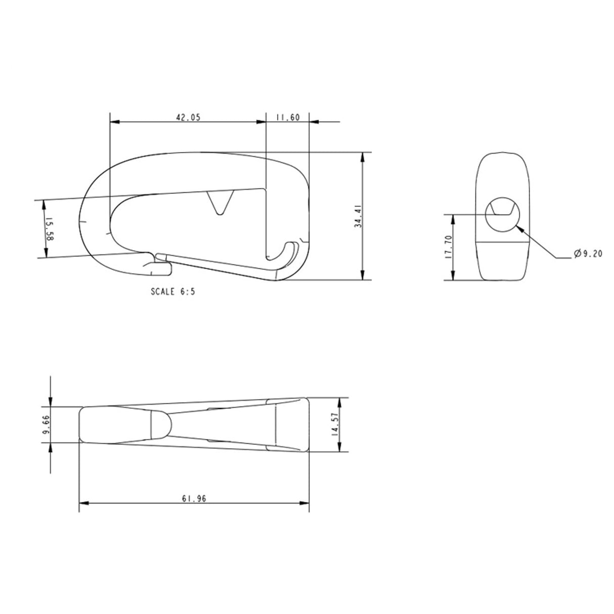 Allen Brothers 62MM Nylon Spring Hook