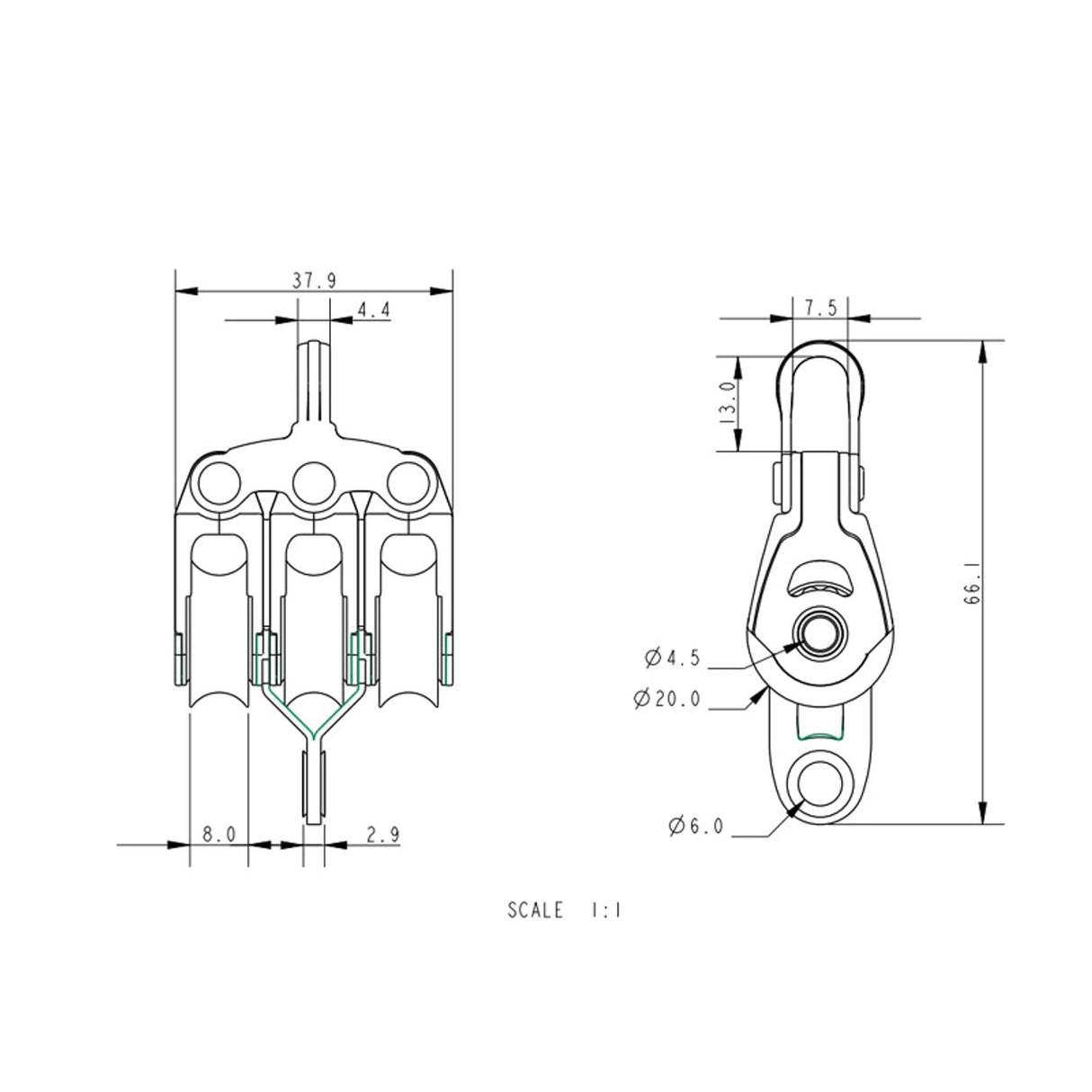 Allen Brothers 20MM Dynamic Triple Fixed/Becket
