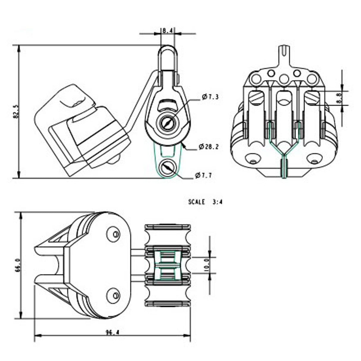 Allen Brothers 30MM Dynamic Trple Fx/Becket/Cam