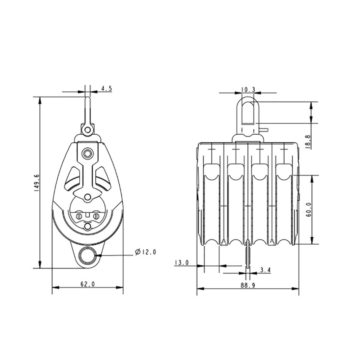 Allen Brothers 60MM Dynamic Quad With Becket