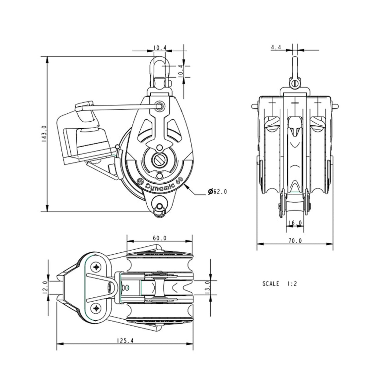 Allen Brothers D60 Triple Switchable Ratchet/Beck/Cleat